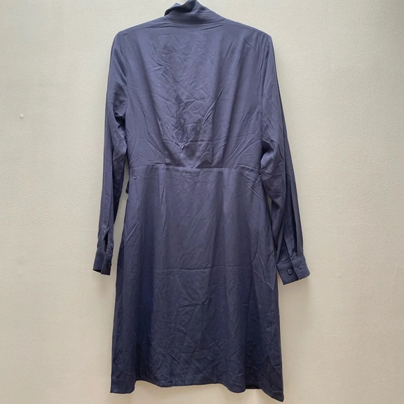 Frank & Oak - NWT Dark Blue The Long Sleeve Dress - Picture 6 of 14